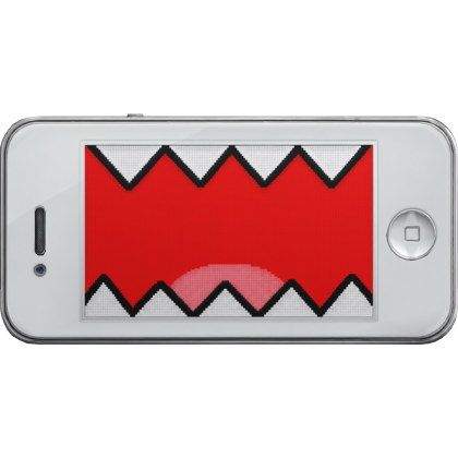 Domo Monster Mouth White Phone (Face)