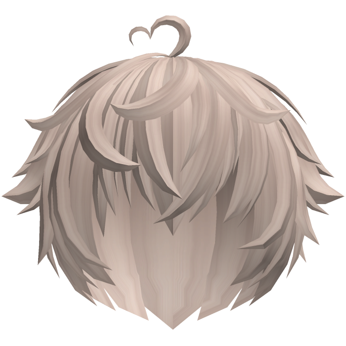 ♡ cute kawaii messy heart boy hair 🐹 light brown