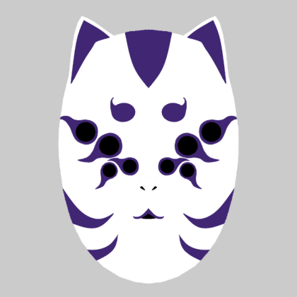 Purple Spider Anbu Mask Roblox decal