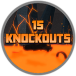 One round, 15 knockouts