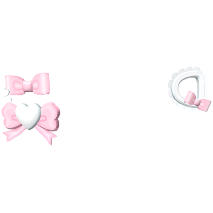 ! Cutecore Bunny Maid Hairclips Halloween Pink