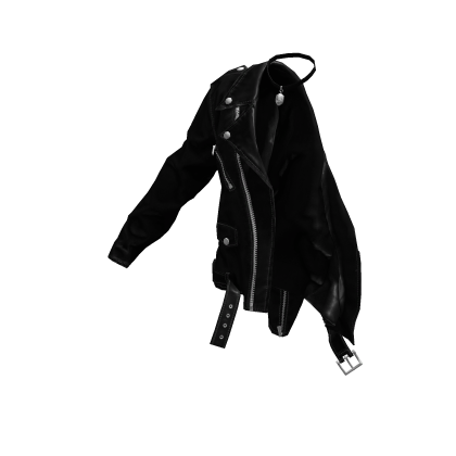 Urban Y2K Off Shoulder Leather Jacket Black - Roblox
