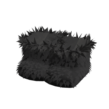 Y2K Black Fluffy Fur Boots thumbnail