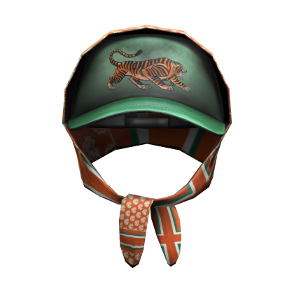 Vintage Y2K Trucker Hat w/ Head Scarf Bandana Roblox item