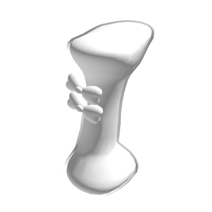 White Bone With Bow ( For Korblox ) thumbnail