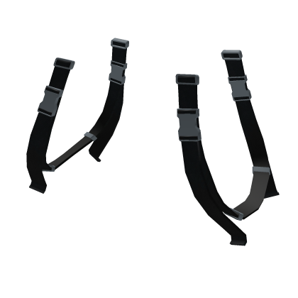 Black Techwear Waist Straps (3.0)