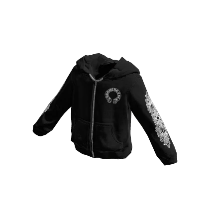 Chrome Heart Zip-Up Hoodie | Roblox Item - Rolimon's