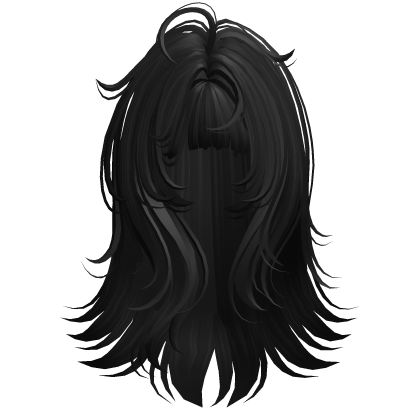 Messy Anime Vamp Hair (Black) Roblox item