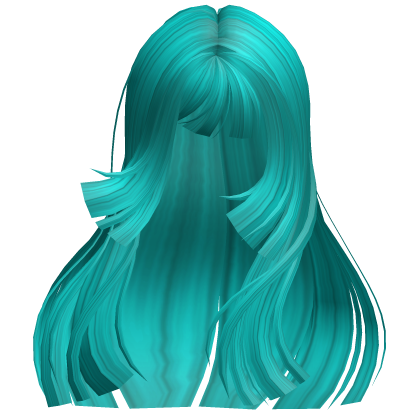 Hime Cut Windy Hair Aqua Roblox NoFilter