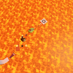 Don't fall into the lava, or you get deleted.