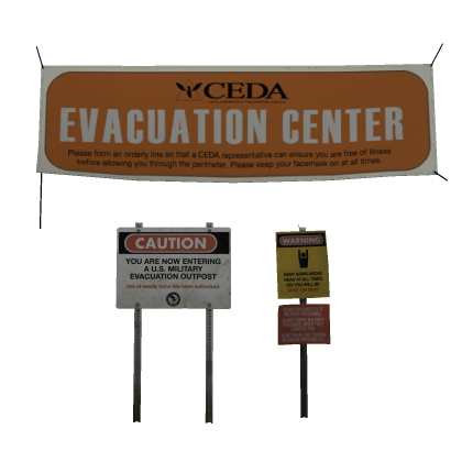 Left 4 Dead 2 - CEDA/Military Signage