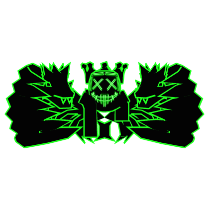 Cartoony Green Crown Mask Long Scarf Dragon Combo Roblox item