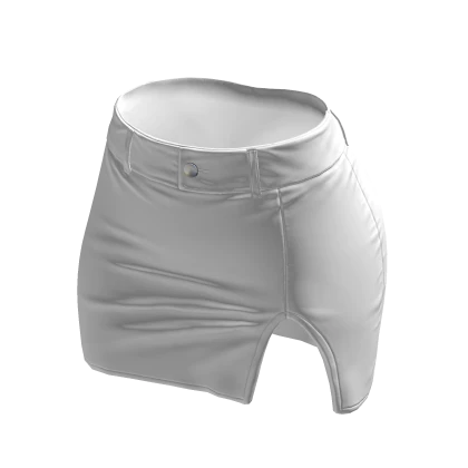 Skirt White Tight High Waisted Mini Chibi Chic Y2K | Roblox Item