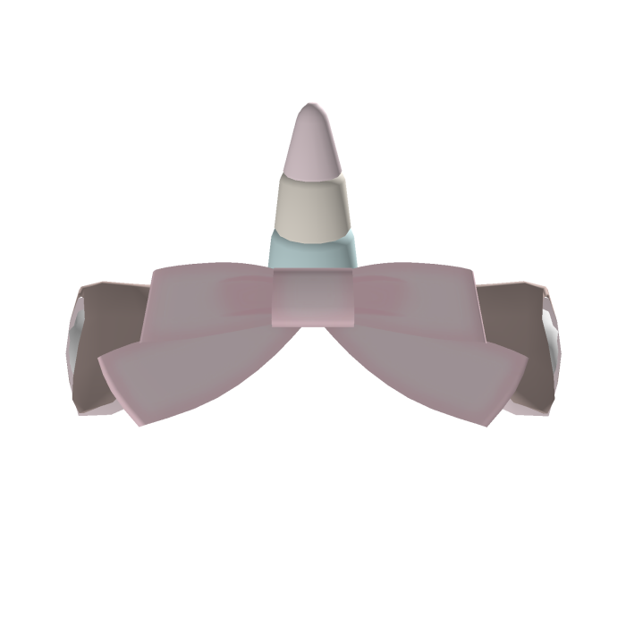 cutecore unicorn horn kitty bow soft milktea