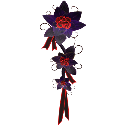 Purple Flower Backpiece