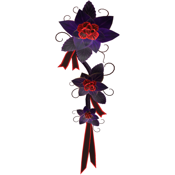 Purple Flower Backpiece