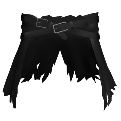 Black Torn Waist Coat w/ 2 Belts [1.0]