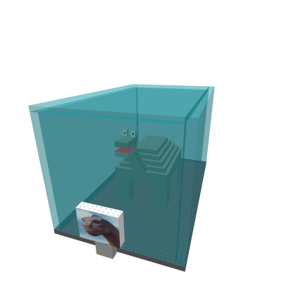 dinosaur display case