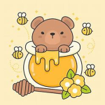 Bear Family And Friends