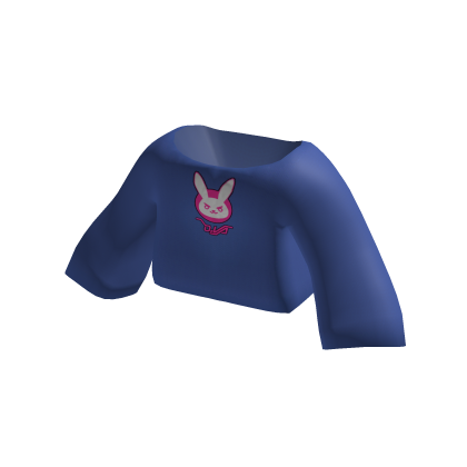 ✿ cutest D.Va overwatch hoodie in blue and pink thumbnail