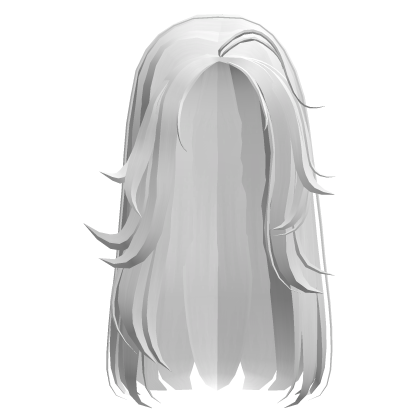 long grunge rockstar hair in white Roblox item