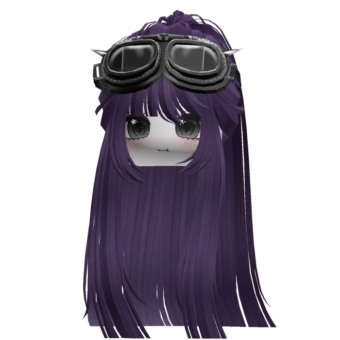 Messy Cat Straight Wolfcut Purple