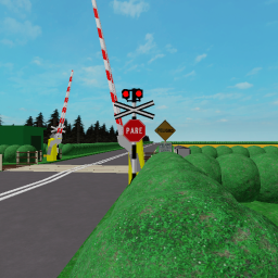 Colombia railroad crossing