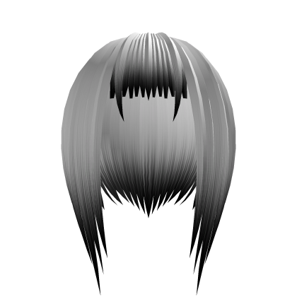 White/black vampire fangs emo vkei hair