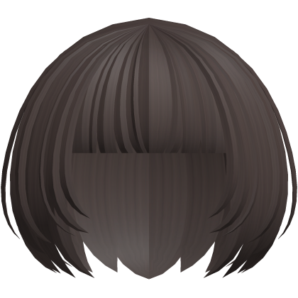 ʚ♡ wispy moe anime doll short hair dark brown Roblox item
