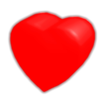 Emissive Red Heart glowing glow (for korblox) 