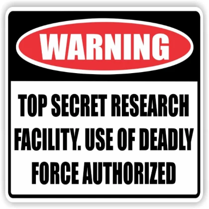 funny warning sign