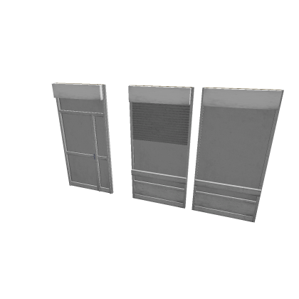 70's french industrial door and windows