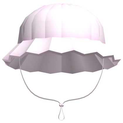 cute ruffled bucket hat in pink
