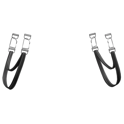 black side waist belt suspenders Roblox item