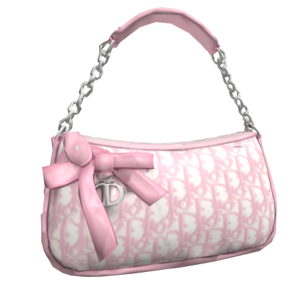 y2k pink designer bag with bow thumbnail