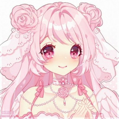 Pink anime girl Roblox decal
