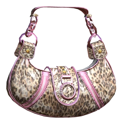 Luxury 2000s Gyaru Coquette Icon Bag Pink Leopard | Roblox Item