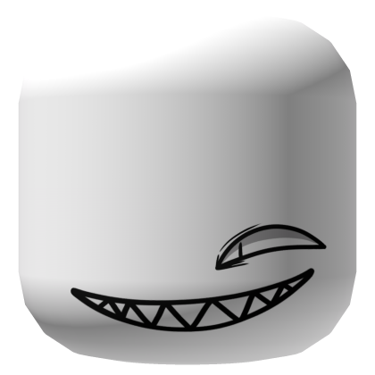 White Grinning Face Roblox item