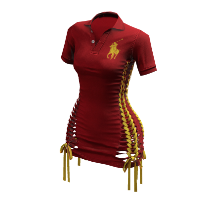 Braided Cutout Polo Dress (Spain)