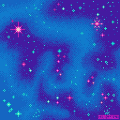 Galaxy Pixel Art Roblox decal