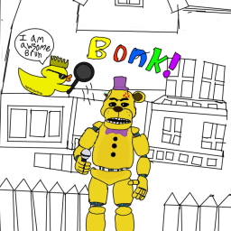 Run from fast Fredbear v2