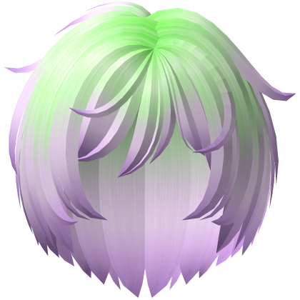 Pastel alien messy anime boy hair Roblox item