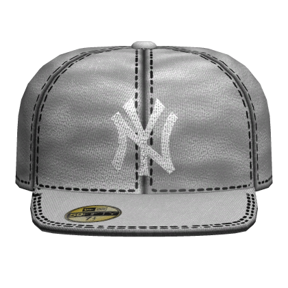 White NY Fitted Cap Roblox item