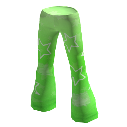 ⭐ Lime Y2k Star Flares - Starz