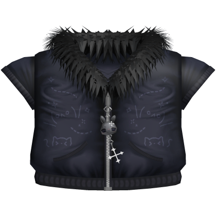 Blue Gothic Kawaii Emoticon Bunny Vest Roblox item