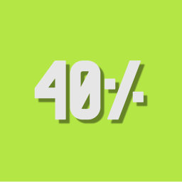 40%