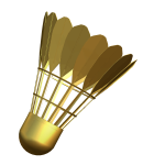 Golden Badminton Shuttlecock