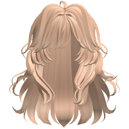 Cute Messy Layered Hair - Blonde Roblox item
