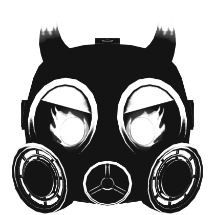 White Horned Flame Gas Mask of Insanity Roblox item