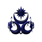 Dark Blue Moon Night Crown